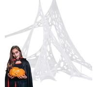Halloween espeluznante tela | 39.37x157.48 pulgadas Web Spider Spider | Propiedades de araña | Escalofrío de la escena de terror de la casa embrujada de la casa del telón de fondo para los jardines de