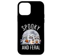 Halloween Espeluznante y Salvaje Lindo Fantasma Mapache Truco o Trato Carcasa para iPhone 12 Mini