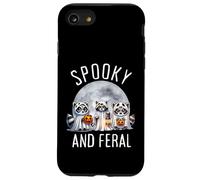 Halloween Espeluznante y Salvaje Lindo Fantasma Mapache Truco o Trato Carcasa para iPhone SE (2020) / 7/8