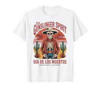 Halloween Esqueleto Vaquero Cultura Mexicana Camiseta
