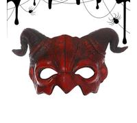 Halloween Face Cover, Horror Half Face , 10.63x6.69 Inches Breathable Lightweight Material Adjustable Headgear Cosplay Accessories for Women Men Adults, Festival Events Parade Carnival Costume