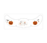 Halloween Face Decals Women Creepy Eye Stickers Bat Pumpkin Handprint Adhesive Makeup for Kids Scary Costume Party Festival Accessories Carnival Decoration Fun, 5.2x15cm/2.05x5.91 inches