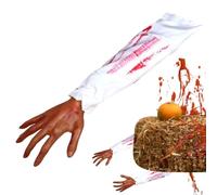 Halloween Fake Arm, Realistic Flexible Reusable Prop for Haunted Houses