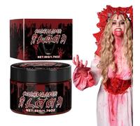 Halloween Fake Blood: maquillaje de vestuario de vampiro goteando, pintura líquida de miedo realista | 50 ml Efectos especiales sangre para cosplay zombie, decoración del cuerpo de la cara de los ojos