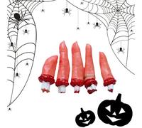Halloween Fake Hands, Realistic Severed Hand Prop, 24cm/9.45 Inch 13cm/5.12 Inches Scary Party Decoration for Haunted House, Indoor Outdoor Festival, Cosplay Photography Display