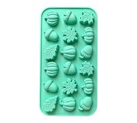 Halloween Fall Chocolate Silicone Molds - 18-Cavity Pumpkin Pine Cone Maple Leaves Molds | Easy Release Mini Fall Stencils for Fondant, Soap Candle Chocolate Crafts | Autumn Thanksgiving Decor