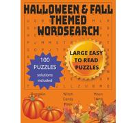 Halloween & Fall Themed Wordsearch: 8.5x11 | Easy to Read | Great Gift for the Grandparents | 100 Puzzles