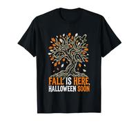 Halloween Fan Fall is Here Halloween Pronto Tallado de Calabazas Camiseta