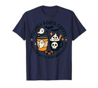 Halloween Fantasma Café Cráneo Boo Scream y Sugar Spooky Camiseta