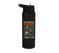 Halloween Fantasma Divertido Necesita una siesta Halloween Stainless Steel Insulated Water Bottle