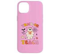 Halloween Fantasma Libro Lectura Escuela Profesor Truco o enseñar Carcasa para iPhone 14 Plus