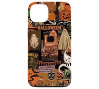 Halloween Fantasmas Calabazas Spooky Collage Horror Estética Carcasa para iPhone 13