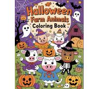 Halloween Farm Animals Coloring Book: Spooky Cute Farmyard Fun for Kids