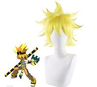 Halloween Fashion Christmas Party Dress Up Perücke Cosplay Perücke Bumpy World Guardross Goldene Explosionsform