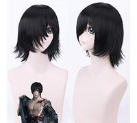 Halloween Fashion Christmas Party Dress Up Wig Cosplay Male Natural Black Juvenile Short Wig Black Blind Tomb Notes Zhang Qiling Brother