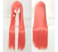 Halloween Fashion Christmas Party Dress Up Wig Cosplay Wig Universal 100Cm Color Long Straight Hair Cos Animation High Temperature Wire 099 Color:Rose Net 067 [1 Meter]