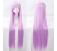Halloween Fashion Christmas Party Dress Up Wig Cosplay Wig Universal 100Cm Color Long Straight Hair Cos Anime High Temperature Wire 099 Color:Rose Net 073 [1 Meter]