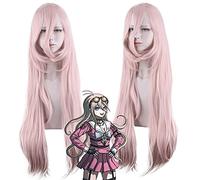 Halloween Fashion Christmas Party Dress Up Wig Danganronpo V3 Into The Beautiful Rabbit Tender Pink Long Straight Hair Cosplay Wig