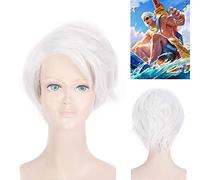 Halloween Fashion Christmas Party Dress Up Wig King Game Glory Xiahou Dun Wig Ride The Wind And Waves Cosplay Wig High Temperature Wire