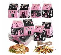 Halloween Favor Boxes - 12 Piece Cute Castle House Containers for Kids