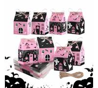 Halloween Favor Boxes 12 Piece - Foldable Cute Castle House Party Favors