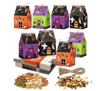 Halloween Favor Boxes Twelve Piece Castle House With Mini Party Cookie Cont