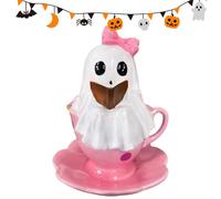 Halloween Figurines, Ghost Reading Statue Halloween Decor, Spooky Home and Party Decoration, Versatile Resin Material, Perfect for Indoor Living Room, Fireplace, Desk, Shelf, Dorm, Apartment