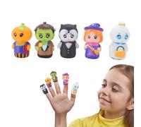 Halloween Finger Puppet Set for Kids, Interactive Toy Characters for Party Favors, Goodie Bags, s Gift, Classroom Rewards, Or Holiday Fun, 8,07 x 6,89 pulgadas. 5 piezas