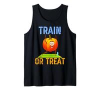 Halloween Fitness Gains, Entrena o Trata, Bomba, Calabaza Fuerte Camiseta sin Mangas