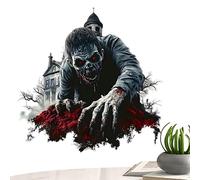Halloween Floor Decals, 3D Horror Hand Wall Stickers, Scary Removable Vinyl Decorations Indoor Outdoor Use, Spooky Holiday Decor for Bathroom, Living Room, Car, Study, or Party