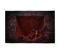 Halloween Floor Mat Spooky Optical - Scary Halloween Decorations for Fall