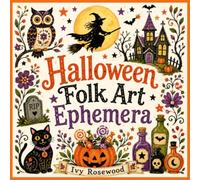 Halloween Folk Art Ephemera: 180 Fussy Cut Folk Art Images for Junk Journals, Scrapbooking & Paper Crafts