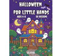 Halloween for Little Hands: Coloring Book for Kids Ages 4-8 | 50 Big & Easy Not-Scary Designs with Cute Pumpkins, Friendly Ghosts, Black Cats and Witches