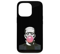 Halloween Frankenstein Monster Blowing Bubblegum Cicatriz Divertida Carcasa para iPhone 13 Pro