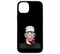 Halloween Frankenstein Monster Blowing Bubblegum Cicatriz Divertida Carcasa para iPhone 14 Plus