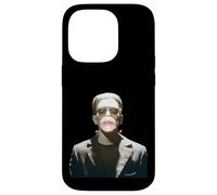 Halloween Frankenstein Monster Blowing Bubblegum Cicatriz Divertida Carcasa para iPhone 14 Pro