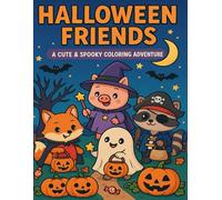 Halloween Friends: A Cute & Spooky Coloring Adventure