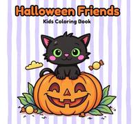 Halloween Friends: A Spooky & Cute Coloring Adventure For Kids 4-8
