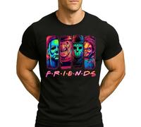 Halloween Friends Horror Movies Películas | Disfraz Halloween Disfraz Camiseta Hombre, Negro , XL