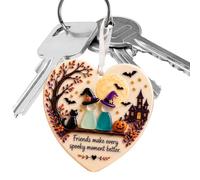 Halloween Friendship Ornament - Heart Decor, Horror Hanging Ornament