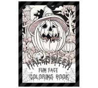 Halloween Fun Fact Coloring Book: Enjoy Spooky Coloring Fun with Easy and Challenging Designs, Plus Fascinating Halloween Facts on Every Page for All Ages!