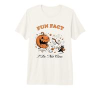 Halloween Funny Fun Dato I Do Not Care Evil Pumpkin & Ghouls Camiseta Premium