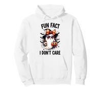 Halloween Funny Fun Dato I Do Not Care Ghost con Gafas de Sol Sudadera con Capucha