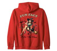 Halloween Funny Fun Dato I Do Not Care Sultry Pin Up Witch Sudadera con Capucha