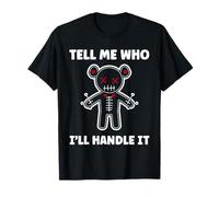 Halloween Funny Quote Tell me Who Voodoo Doll Camiseta