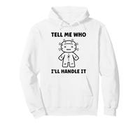 Halloween Funny Quote Tell me Who Voodoo Doll Sudadera con Capucha