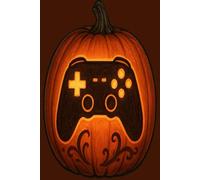 Halloween Gamer Notebook | Pumpkin Carved Game Controller Journal: Gaming design for spooky season