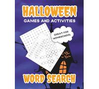 Halloween Games And Activities Word Search: Spooky Coloring Pages | Car Travel Fun For Kids | Educational Children's Challenges