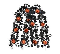 Halloween Garland | 2 Pieces Realistic Gothic Long Black Indoor Outdoor