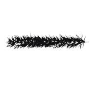 Halloween Garland Artificial Pine - - - Realistic Gothic Faux Mantle Black